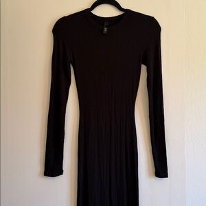 SKIMS black Bodycon maxi